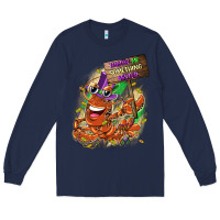 Navy throw me something mister Long Sleeve Tee - CowGirlArtShop