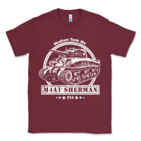 Burgundy m4a1 sherman tank Classic Tee - tuanDangUi