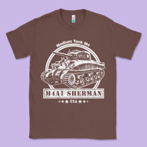 M4a1 Sherman Tank Classic Tee Designed By Tuandangui