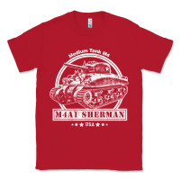 Red m4a1 sherman tank Classic Tee - tuanDangUi