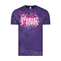 Cloud Purple Think pink Vintage Tee - NancyCooperArtShop