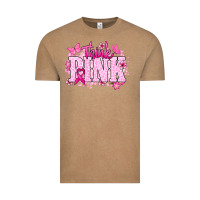 Vintage Coffee Think pink Vintage Tee - NancyCooperArtShop