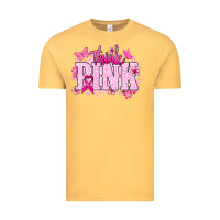 Vintage Mustard Think pink Vintage Tee - NancyCooperArtShop