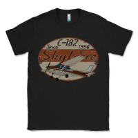 Black cessna 182 skylane since 1956 retro vintage airplane design Classic Tee - tuanDangUi