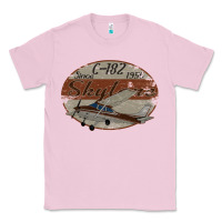Bubblegum Pink cessna 182 skylane since 1956 retro vintage airplane design Classic Tee - tuanDangUi