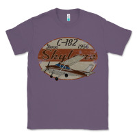 Lavender cessna 182 skylane since 1956 retro vintage airplane design Classic Tee - tuanDangUi