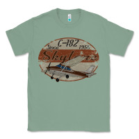 Sage cessna 182 skylane since 1956 retro vintage airplane design Classic Tee - tuanDangUi