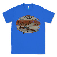 True Royal cessna 182 skylane since 1956 retro vintage airplane design Classic Tee - tuanDangUi