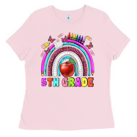 Bubblegum Pink 5 th grade Ladies Tee - BundleAndBundleShop