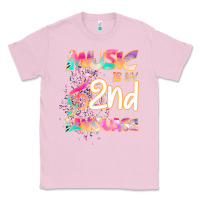 Bubblegum Pink Cool I Love Music Shirt Gifts Music Is My Second Language Classic Tee - Bettercallsaul