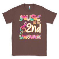 Chestnut Cool I Love Music Shirt Gifts Music Is My Second Language Classic Tee - Bettercallsaul