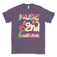 Lavender Cool I Love Music Shirt Gifts Music Is My Second Language Classic Tee - Bettercallsaul