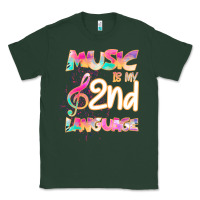 Sports Green Cool I Love Music Shirt Gifts Music Is My Second Language Classic Tee - Bettercallsaul