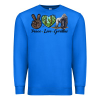 True Royal Peace Love Gorillas Premium Sweatshirt - LillyAllenDesigns
