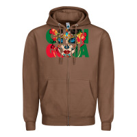 Chestnut chingona sugar skull Zipper Hoodie - BundleAndBundleShop