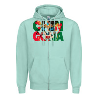 Seafoam chingona sugar skull Zipper Hoodie - BundleAndBundleShop