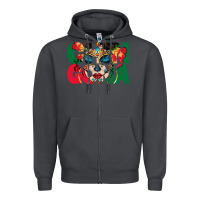 Smoke chingona sugar skull Zipper Hoodie - BundleAndBundleShop