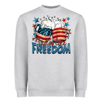 Heather Grey Tastes like freedom Heavyweight Sweatshirt - FaDigitalArtStudio