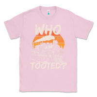 Bubblegum Pink Who Tooted Funny Train Lovers And Railroad Retro Vintage Classic Tee - tuanDangUi