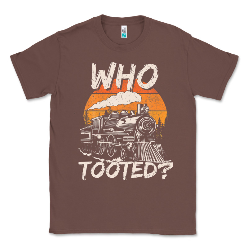 Who Tooted Funny Train Lovers And Railroad Retro Vintage Classic Tee by tuanDangUi | Teevron