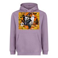 Lavender panda halloween Heavyweight Hoodie - LillyAllenDesigns