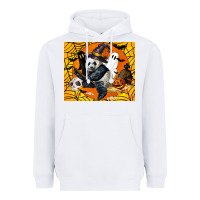 White panda halloween Heavyweight Hoodie - LillyAllenDesigns