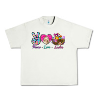 Pistachio Peace love Easter Urban Heavy Tee - NancyCooperArtShop