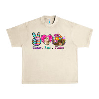 Sandshell Peace love Easter Urban Heavy Tee - NancyCooperArtShop