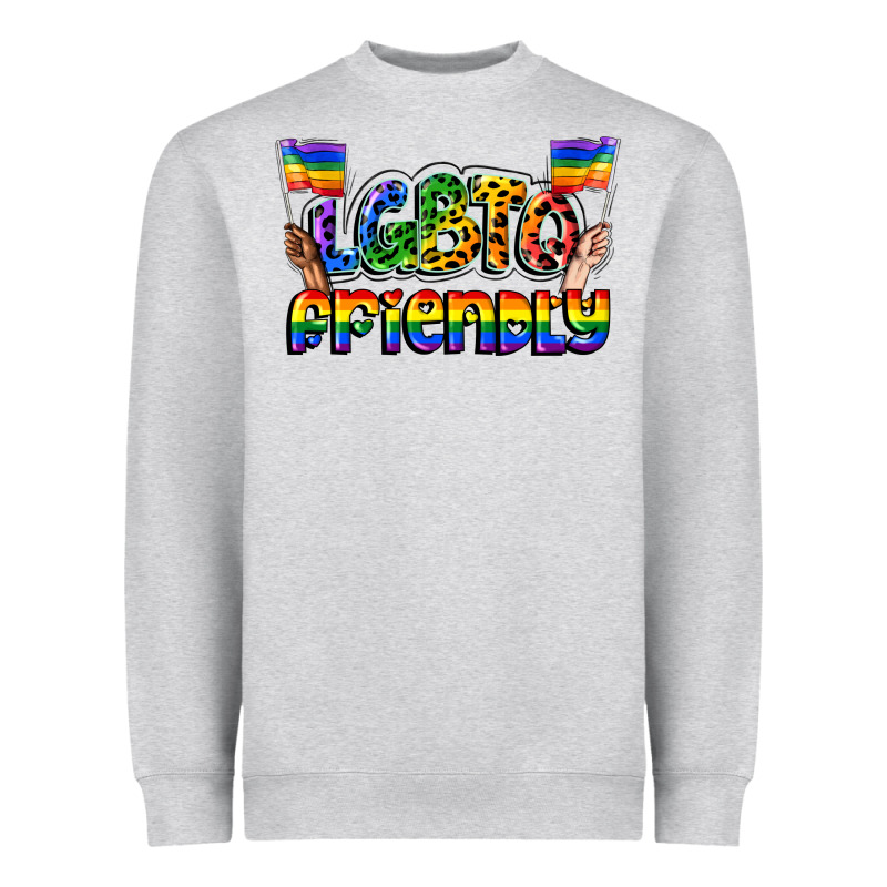 Lgbtq Friendly Pride Heavyweight Sweatshirt by FaDigitalArtStudio | Teevron