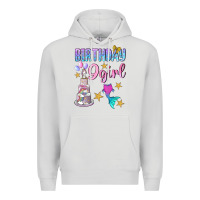 Dove Grey Birthday Girl 9 Premium Hoodie - BundleAndBundleShop