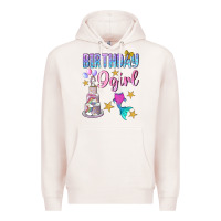 Pale Pink Birthday Girl 9 Premium Hoodie - BundleAndBundleShop