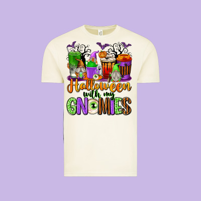 Halloween With My Gnomies Coffee Cups Vintage Tee Designed By Texasbilliewilder