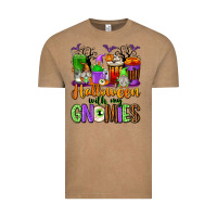Vintage Coffee Halloween with My Gnomies Coffee Cups Vintage Tee - texasbilliewilder
