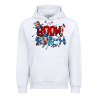 White boom bitch 4th of july Urban Hoodie - BarkalooDesign