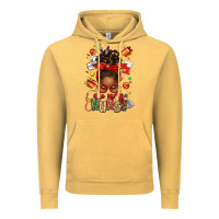 Vintage Mustard one merry nurse afro messy bun Vintage Hoodie - texasbilliewilder