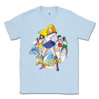Dusty Blue saban moon Classic Tee - tuanDangUi