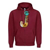 Burgundy farm life alphabet lowercase letters j Zipper Hoodie - BundleAndBundleShop