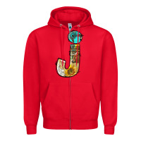 Red farm life alphabet lowercase letters j Zipper Hoodie - BundleAndBundleShop