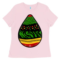 Bubblegum Pink teardrop african pattern Ladies Tee - BundleAndBundleShop