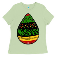 Matcha teardrop african pattern Ladies Tee - BundleAndBundleShop