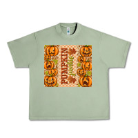 Oil Green Fall Pumpkin Junkie Urban Heavy Tee - texasbilliewilder