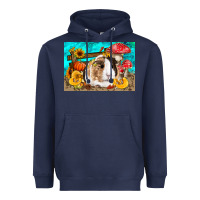 Navy Guinea Pig Kid's Heavyweight Hoodie - LillyAllenDesigns