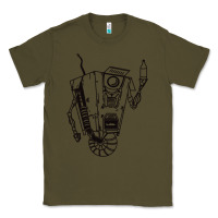 Army Green b&w claptrap   borderlands Classic Tee - tuanDangUi