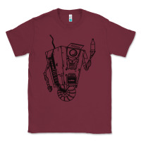 Burgundy b&w claptrap   borderlands Classic Tee - tuanDangUi