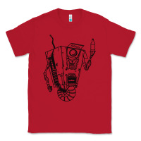 Red b&w claptrap   borderlands Classic Tee - tuanDangUi
