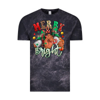 Cloud Black merry and bright black man sneakers Vintage Tee - RanaPortraitStore