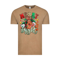 Vintage Coffee merry and bright black man sneakers Vintage Tee - RanaPortraitStore