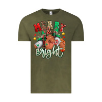 Vintage Olive merry and bright black man sneakers Vintage Tee - RanaPortraitStore
