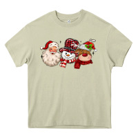 Mossy santa snowman reindeer Heavy Core Tee - MaliasSmallBusiness