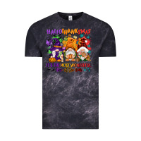 Cloud Black Hallothanksmas it's the most wonderful time of the Vintage Tee - NancyCooperArtShop